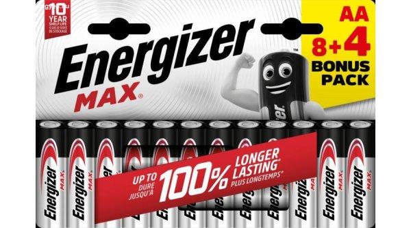 Energizer Max tartós ceruza elem AA LR6 B12