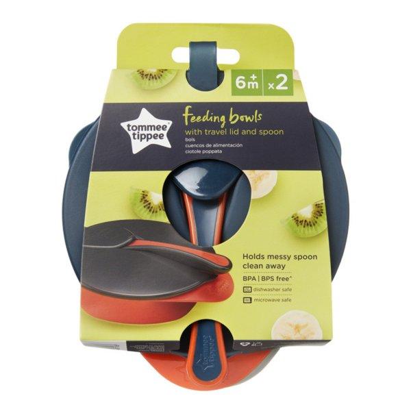 Tommee Tippee Explora easy scoop etetőtálka tetővel és kanállal 2db ÚJ