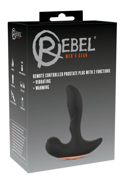 / Rebel - rádiós melegítős prosztata vibrátor (fekete)