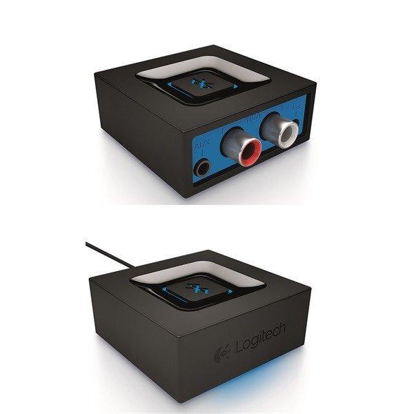 Logitech Adapter - Bluetooth (Vezeték nélküli, 3,5mm Jack/RCA, Max.: 15m,
fekete/kék)