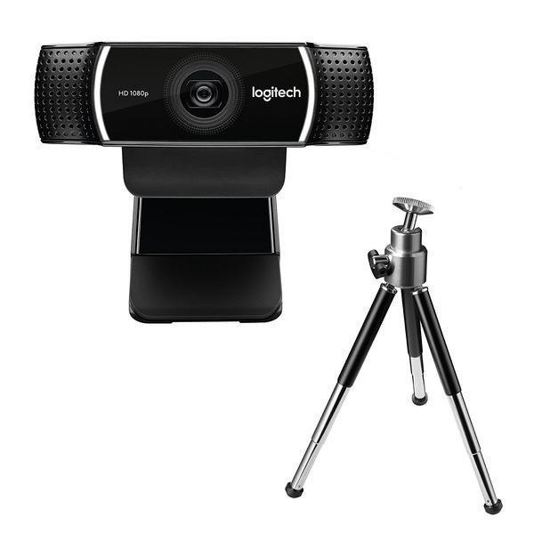 Logitech Webkamera - C922 Pro Stream (1920x1080 képpont, állvány, mikrofon,
Full HD, fekete)