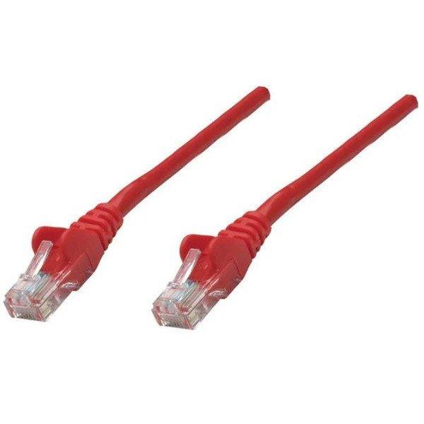 Manhattan Kábel - U/UTP Patch (RJ45 to RJ45, Cat6, 0.25m, Piros)