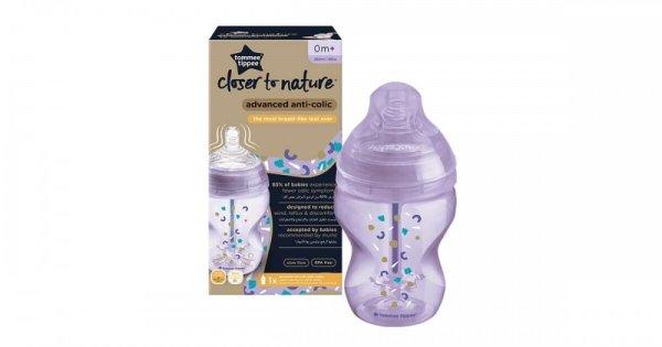 Tommee Tippee Közelebb a természeteshez BPA-mentes cumisüveg 260ml színes
kék