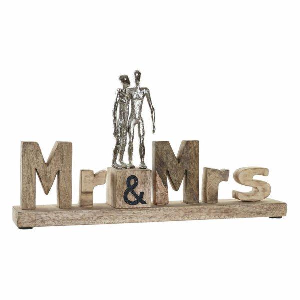 Dekoratív Figura DKD Home Decor Mr & Mrs Ezüst színű Alumínium (51 x 7,5 x
28 cm) MOST 37364 HELYETT 21868 Ft-ért!