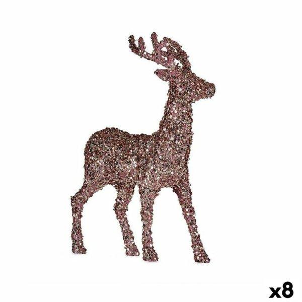 Dekoratív Figura Karácsonyi rénszarvas Glitter Rózsaszín Aranysàrga
Műanyag 15 x 45 x 30 cm (8 egység) MOST 88318 HELYETT 69482 Ft-ért!