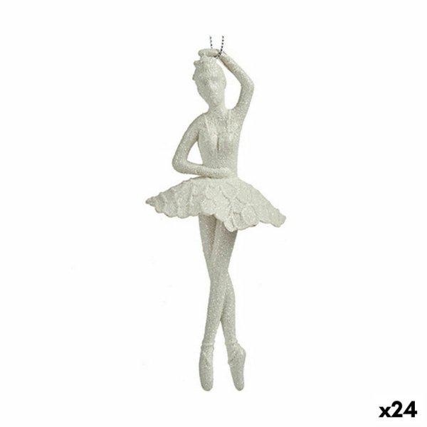 Karácsonyfagömb Balerina Fehér Műanyag Glitter 6,7 x 16 x 6,7 cm (24
egység) MOST 35353 HELYETT 21694 Ft-ért!