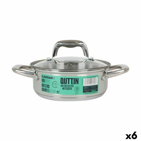 Lábas üveg fedéllel Quttin Caesar Acél ø 18 x 7 cm (6 egység) MOST 69284
HELYETT 39280 Ft-ért!