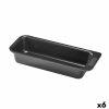 Stforma Pyrex Magic Ngyszgletes Fekete  26 cm (6 egysg
