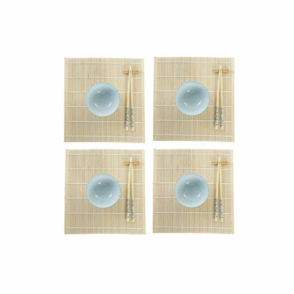 Sushi szett DKD Home Decor 14,5 x 14,5 x 31 cm Kék Fehér Kőedény Keleti (16
Darabok) MOST 15909 HELYETT 9524 Ft-ért!