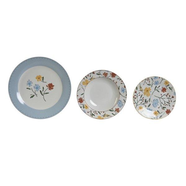 Evőeszközök DKD Home Decor Kék Fehér Porcelán Virágos 27 x 27 x 3 cm 18
Darabok MOST 66971 HELYETT 42380 Ft-ért!