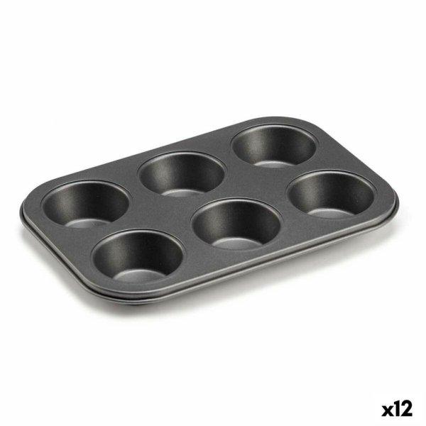 Sütőforma Kinvara CK73973 Sötét szürke 18,7 x 3,5 x 26,5 cm (6 Darabok) (12
egység) MOST 23566 HELYETT 14460 Ft-ért!
