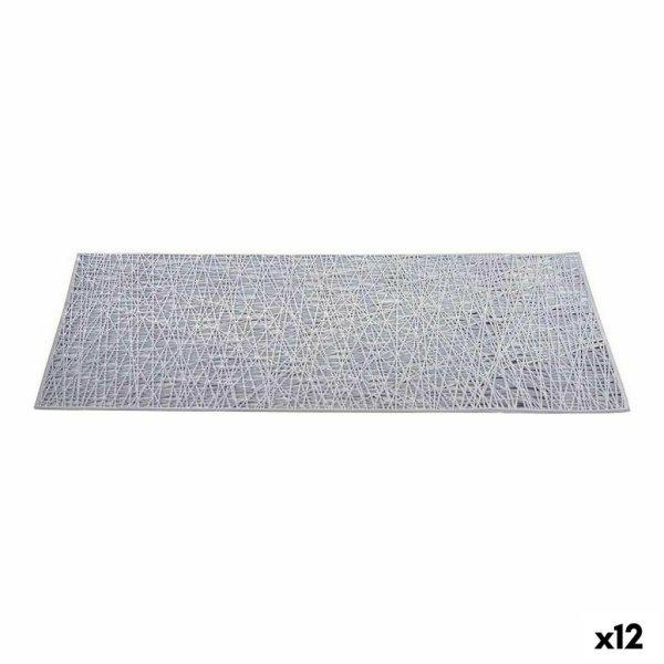 Tányéralátét Kinvara AR2103275 Ezüst színű Műanyag 45 x 0,01 x 30 cm (12
egység) MOST 14030 HELYETT 8400 Ft-ért!