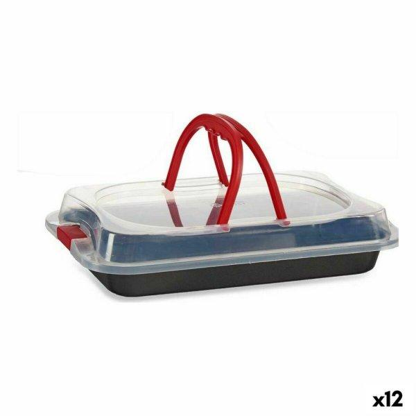 Uzsonnás doboz Kinvara CK34740 Fekete Piros Vas 36,5 x 24 x 7,5 cm Fedéllel
(12 egység) MOST 68557 HELYETT 53938 Ft-ért!