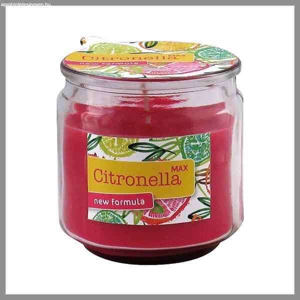 Citronella gyertya 250g piros üvegben 13625