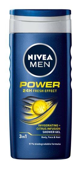 Nivea Tusfürdő férfiaknak Power Refresh 250 ml