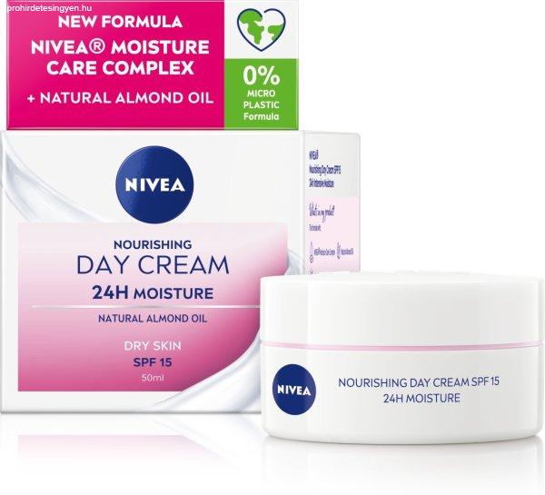 Nivea Tápláló nappali krém száraz bőrre SPF 15
(Nourishing Day Cream) 50 ml