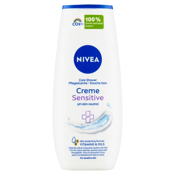 Nivea Ápoló tusfürdő Creme Sensitive (Care Shower Gel) 250
ml