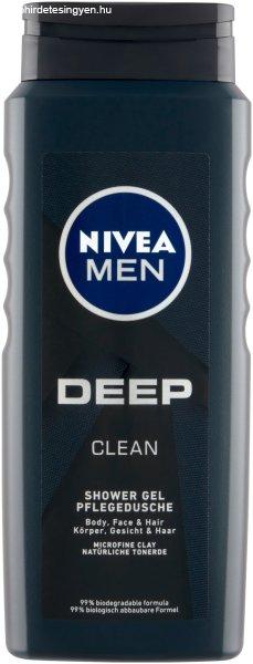 Nivea Tusfürdő Men Deep (Shower Gel) 500 ml