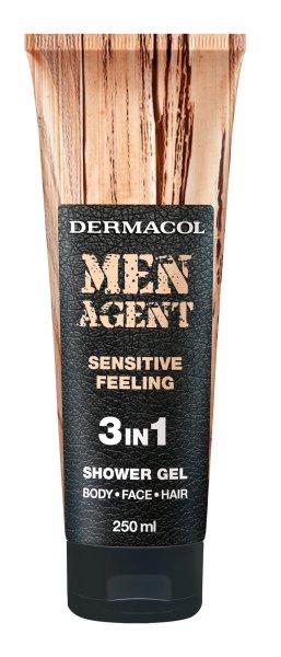 Dermacol Tusfürdő férfiaknak 3 az 1-ben Sensitive Feeling Men
Agent (Shower Gel) 250 ml