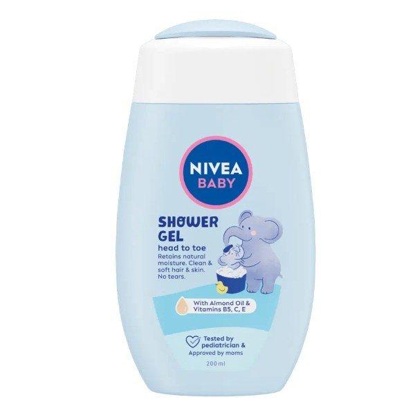 Nivea Zuhanyzselé testre és hajra Baby (Shower Gel) 200 ml