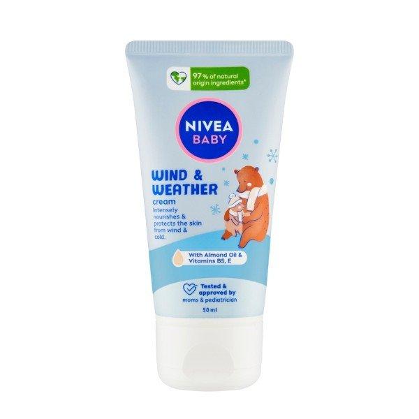 Nivea Hideg és szél elleni krém gyermekek számára Baby
(Wind & Weather Cream) 50 ml