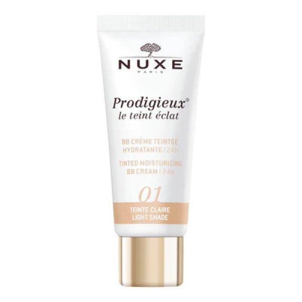 Nuxe Fényesítő BB krém Prodigieux Le Teint Eclat (Tinted
Moisturising BB Cream 24H) 30 ml 1 Light