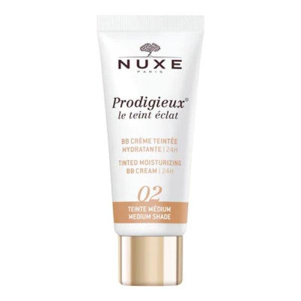 Nuxe Fényesítő BB krém Prodigieux Le Teint Eclat (Tinted
Moisturising BB Cream 24H) 30 ml 2 Medium