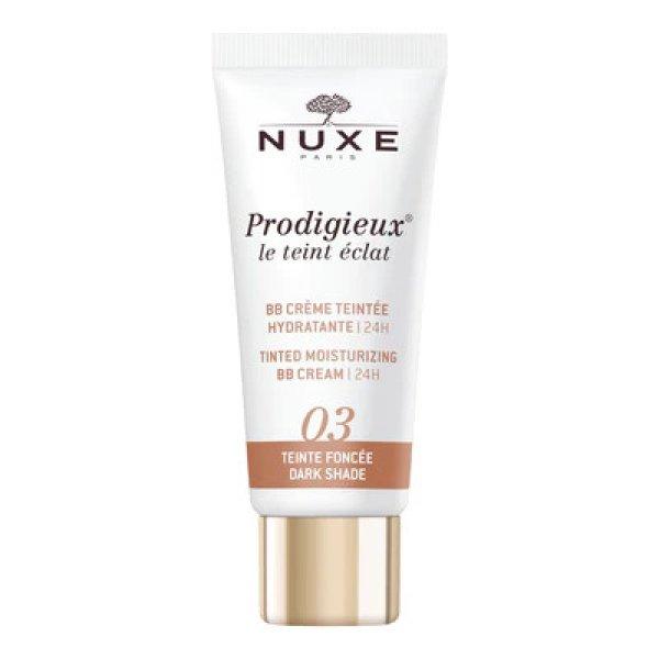 Nuxe Fényesítő BB krém Prodigieux Le Teint Eclat (Tinted
Moisturising BB Cream 24H) 30 ml 3 Dark