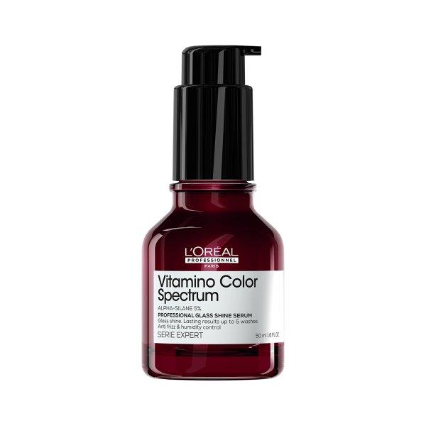 L'Oréal Professionnel Öblítést nem igénylő
szérum festett hajra Vitamino Color Spectrum (Professional Glass Shine
Serum) 50 ml