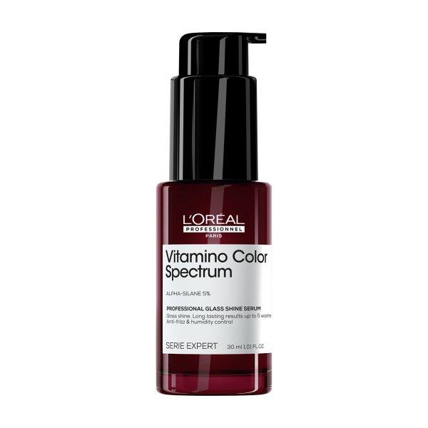 L'Oréal Professionnel Öblítést nem igénylő
szérum festett hajra Vitamino Color Spectrum (Professional Glass Shine
Serum) 30 ml