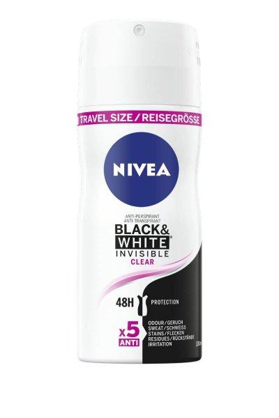 Nivea Izzadásgátló spray Invisible Black & White Clear
(Antiperspirant) 100 ml