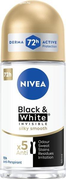 Nivea Alkoholmentes golyós izzadásgátló Invisible Black &
White Silky Smooth 50 ml