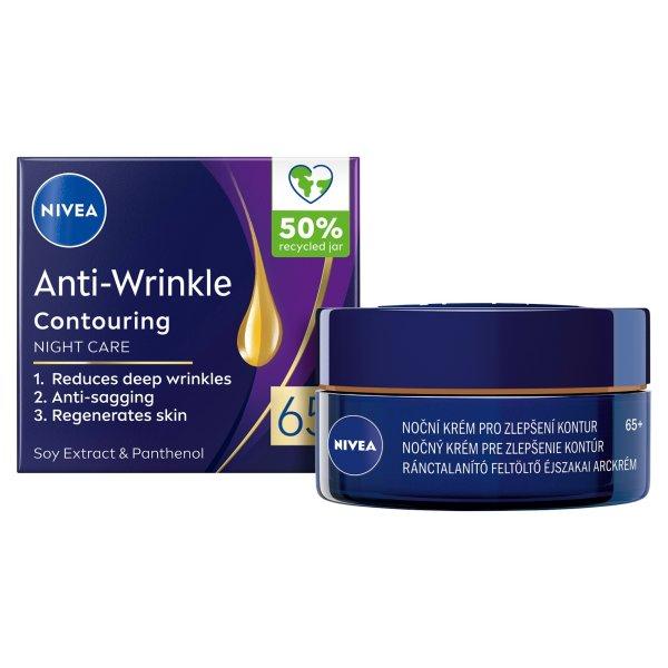 Nivea Éjszakai krém a kontúrok javítására 65+
(Anti-Wrinkle Contouring Night Care) 50 ml