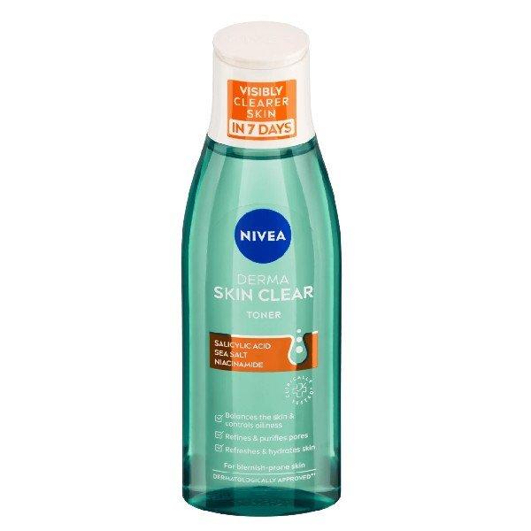 Nivea Tisztító arcápoló tonik Derma Skin Clear (Toner) 200
ml