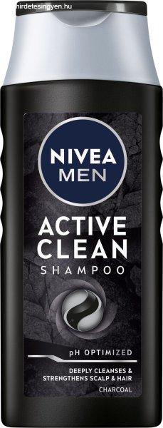 Nivea Sampon férfiaknak aktív szénnel Active Clean 250 ml