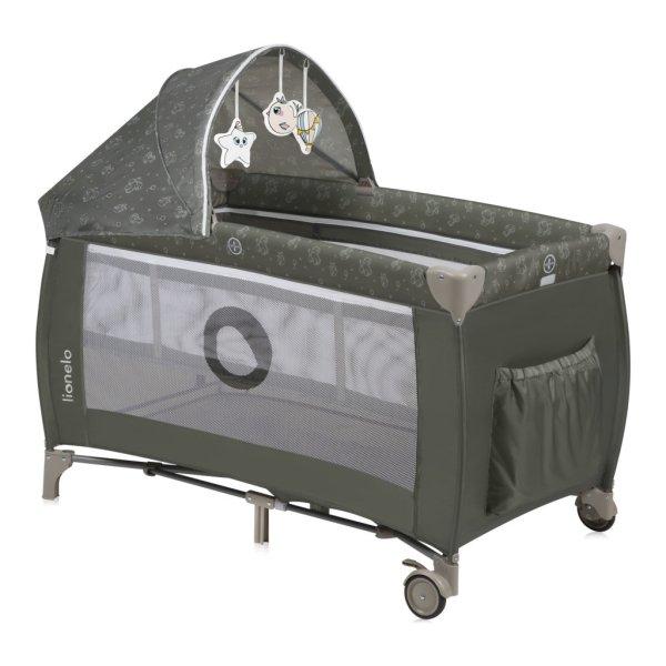 Lionelo Sven Plus multifunkciós utazóágy - Beige Olive
