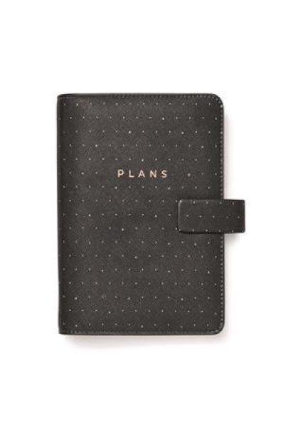 Kalendárium, gyűrűs, betétlapokkal, personal méret, FILOFAX
"Moonlight", fekete