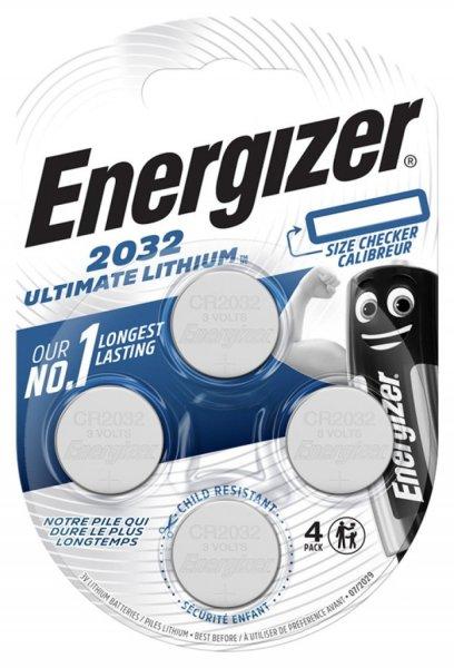 Energizer CR2032 ULTIMATE lithium gombelem 3V bl/4