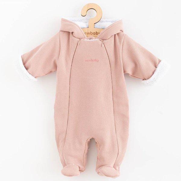 Kezeslábas kapucnival New Baby Frosty pink 74-es méret