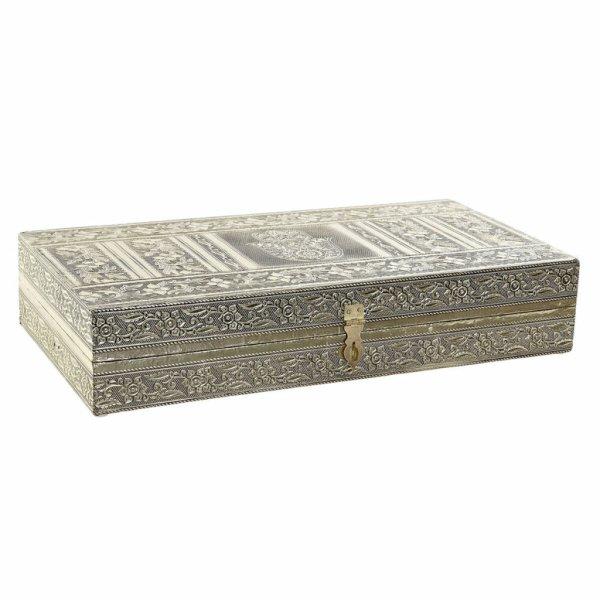 Ékszeres doboz DKD Home Decor Fa Alumínium Arab Virág (1 pcs) (38 x 20 x 7.5
cm) MOST 18709 HELYETT 10946 Ft-ért!