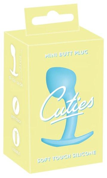 Cuties Mini Butt Plug - szilikon anál plug - kék (2,6cm)