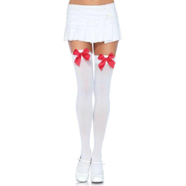 LEG AVENUE NYLON COMBFIX MASNIVAL FEHÉR / PIROS