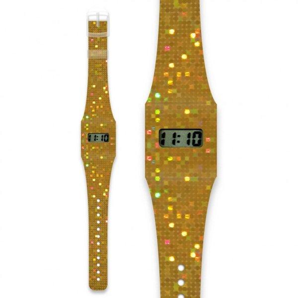 Papír karóra - GLITZERGOLD / METALLIC - Pappwatch Kids