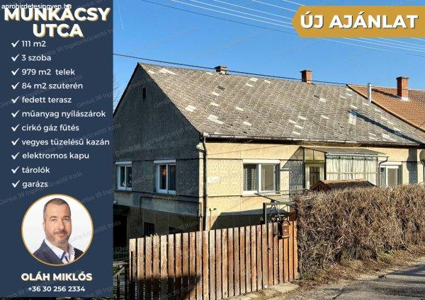 Kaposvár egyik legkedveltebb városrészében, a Rómahegy lábánál,  eladó
egy 111 m²-es, 3 szobás családi ház, amelyhez 84 m²-es szuterén és
garázs is tartozik, mindez egy 979 m²- s gondozott udvarral.