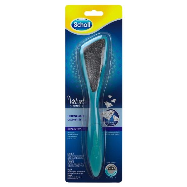 Scholl Kézi sarokreszelő gyémántkristályokkal Velvet
Smooth Dual Action