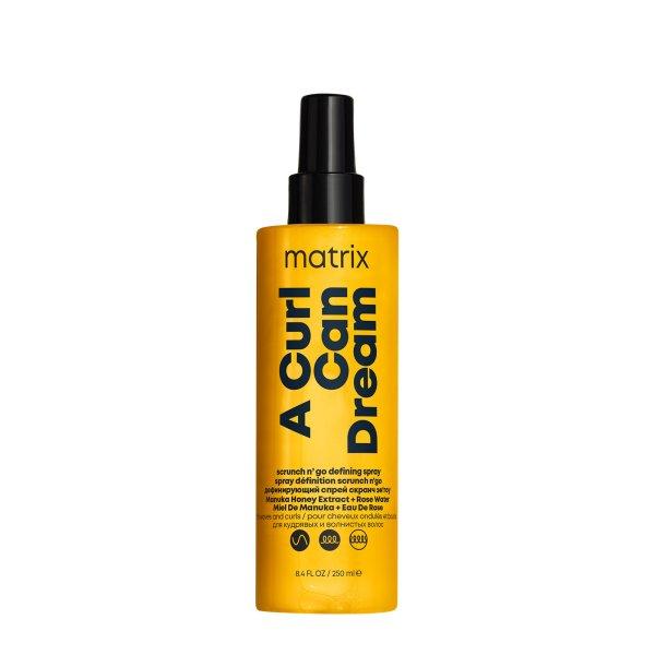 Matrix Meghatározó spray göndör és hullámos hajra
A Curl Can Dream (Scrunch n`go Defining Spray) 250 ml