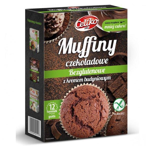 Celiko muffin lisztkeverék étcsokoládé darabokkal és pudinggal 310 g