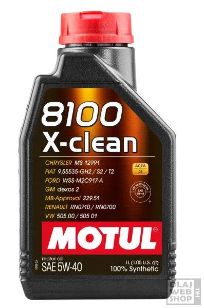 Motul, X-Clean, 8100 Motorolaj 5W-40, 1L