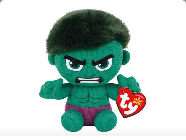 Ty, Squisy Beanie Babies, Marvel Hulk