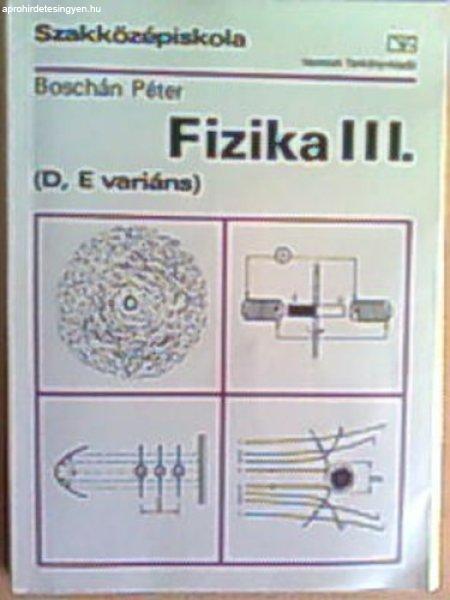 Fizika III. (D,E variáns) - Boschán Péter